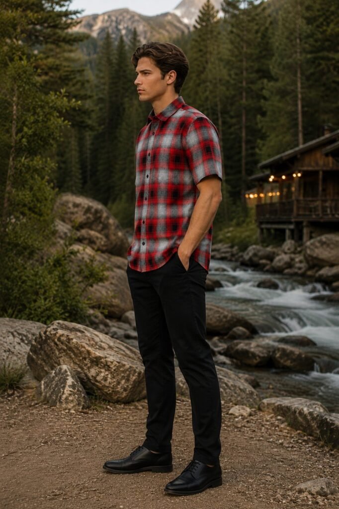 Harbor Short Sleeve Shirt - Red