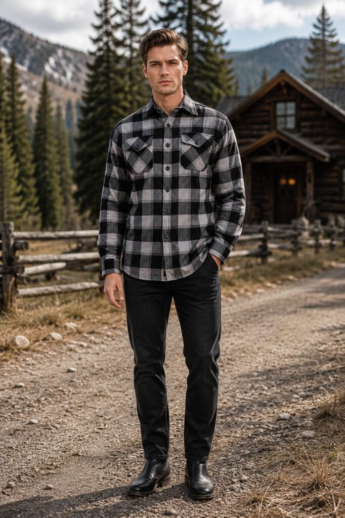 Bridger Flannel Shirt Jacket - Light Grey