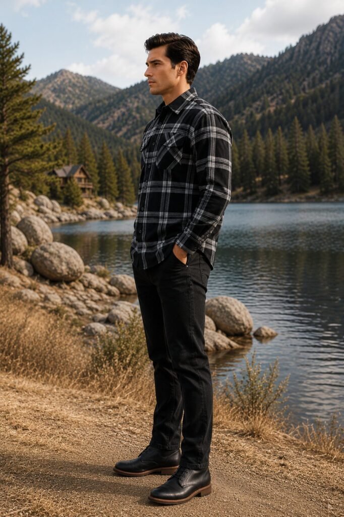 Bridger Flannel Shirt Jacket - Black
